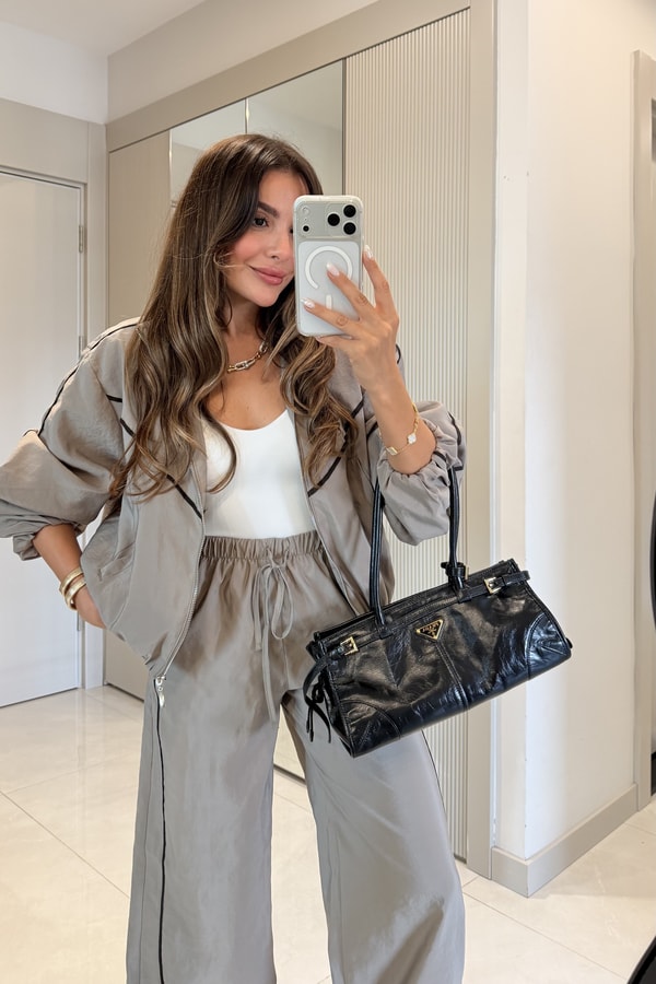 Melora Taş Biyeli Bomber Takım