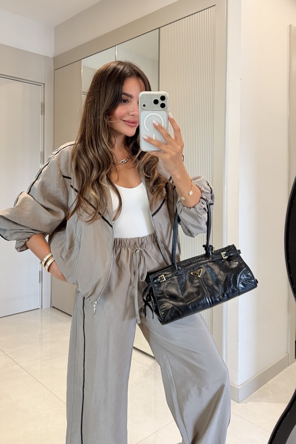 Melora Taş Biyeli Bomber Takım