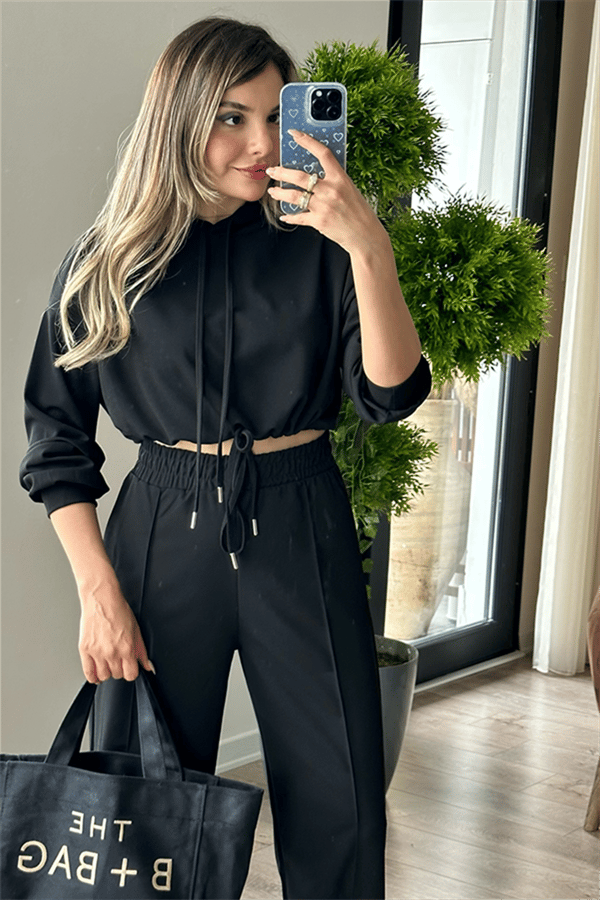 Olivia jogger sport takım - Siyah
