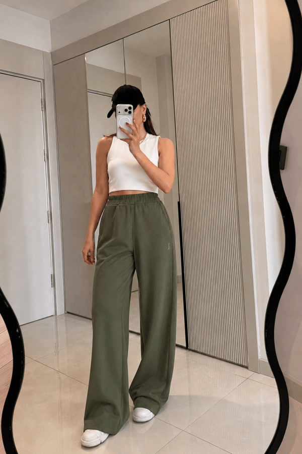 Preppy Haki Oys Modal Eşofman Altı