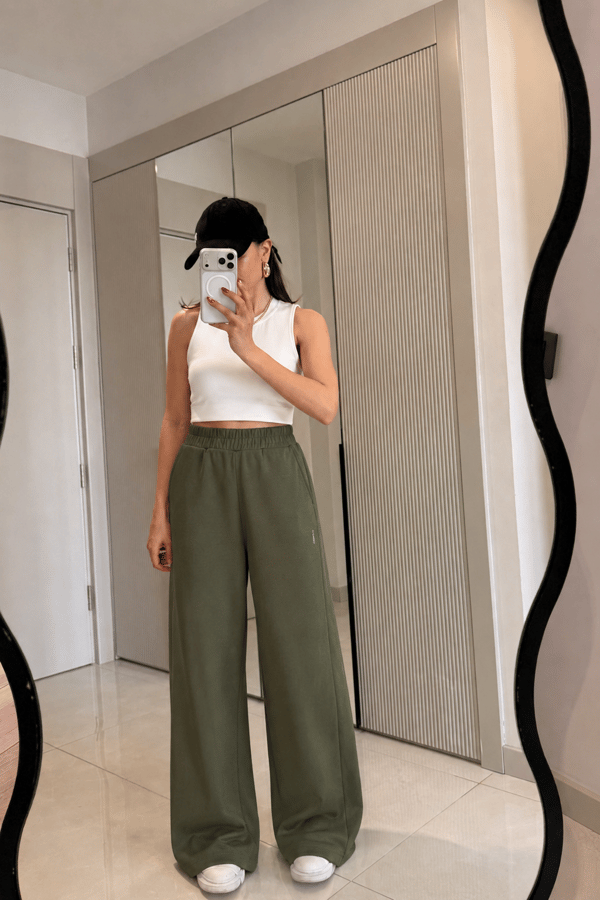 Preppy Haki Oys Modal Eşofman Altı