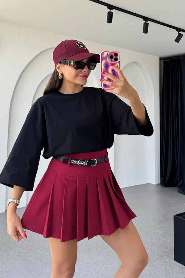 Rancy Oversize Siyah Tshirt