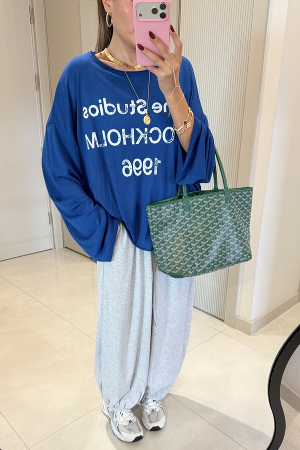 Rhea Gri Paçası Lastikli Şalvar Model Eşofman Altı