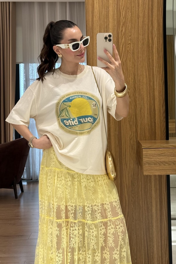 Sour Bite Limon Baskılı Tshirt 