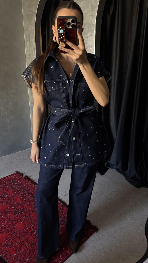 Starwars Denim Zımbalı Yelek