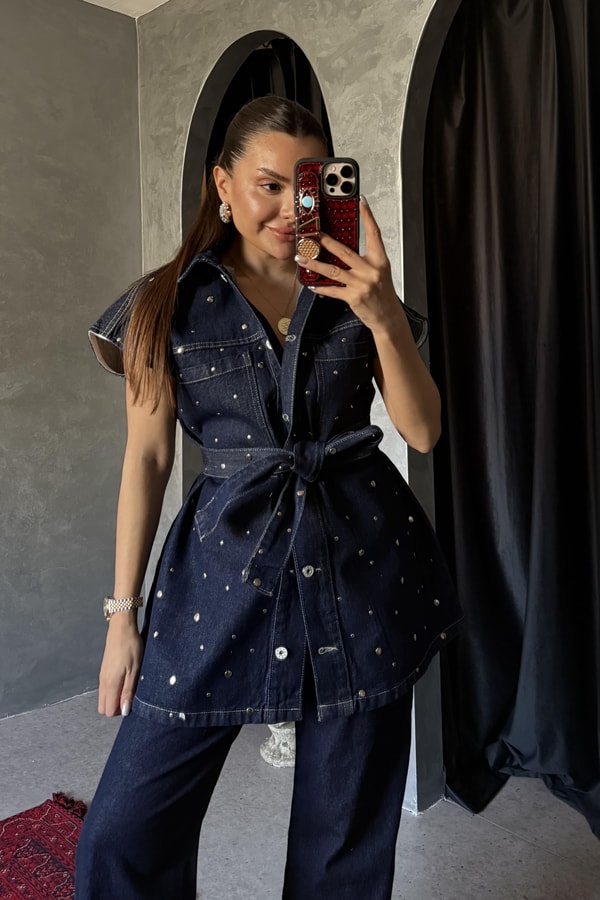 Starwars Denim Zımbalı Yelek