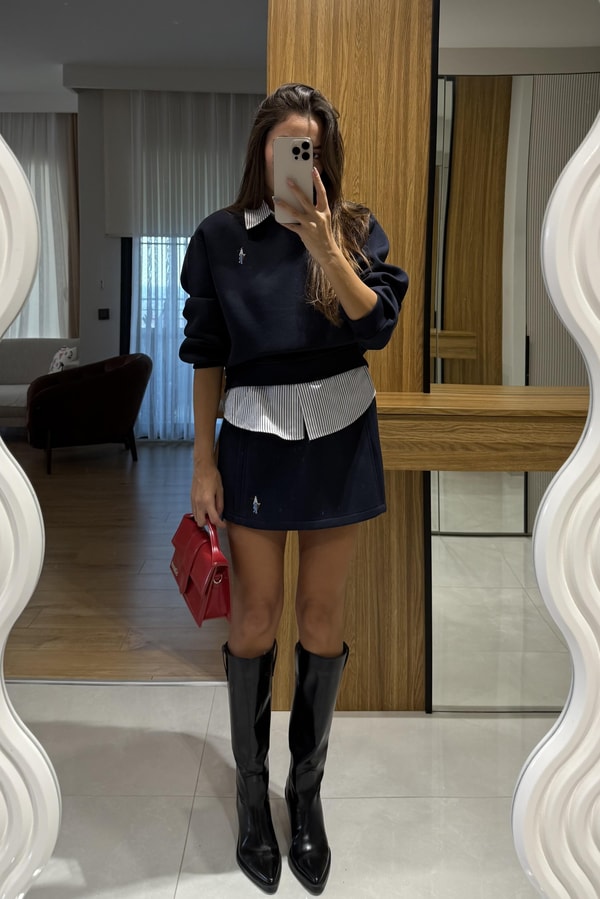 Tegan Bel Detaylı Etek