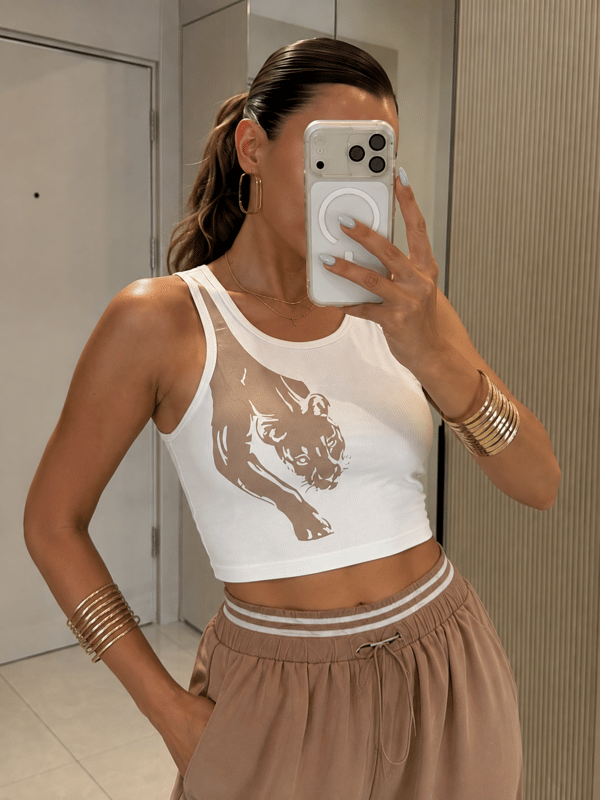 Tendai Lastikli Pantolon Crop Takım