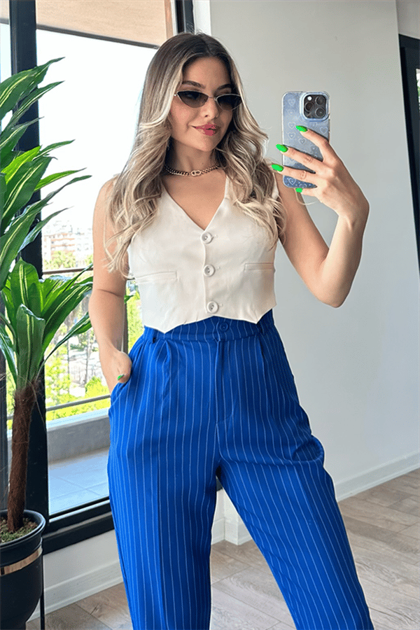 Valy bej crop yelek