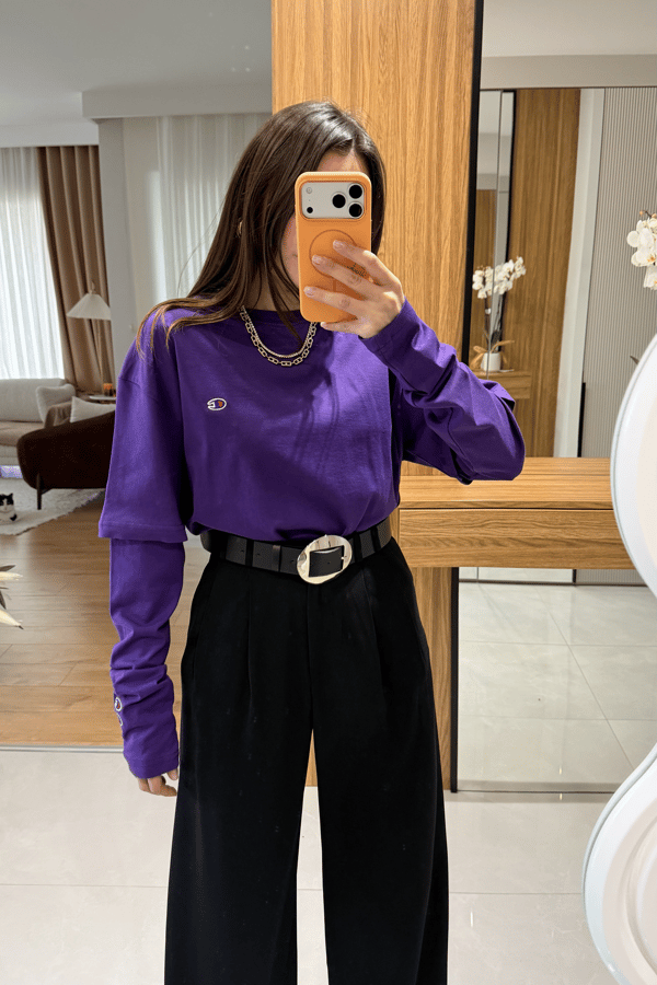 Vance Mor Parça Kollu Basic Tshirt