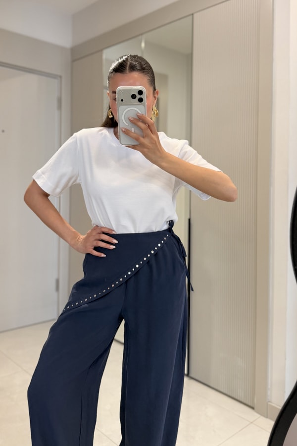 Vanetta Beyaz Bisiklet Yaka Dilvin Tshirt