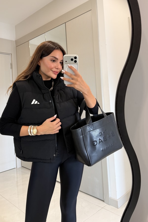 Velior Siyah Marka Model Şişme Yelek