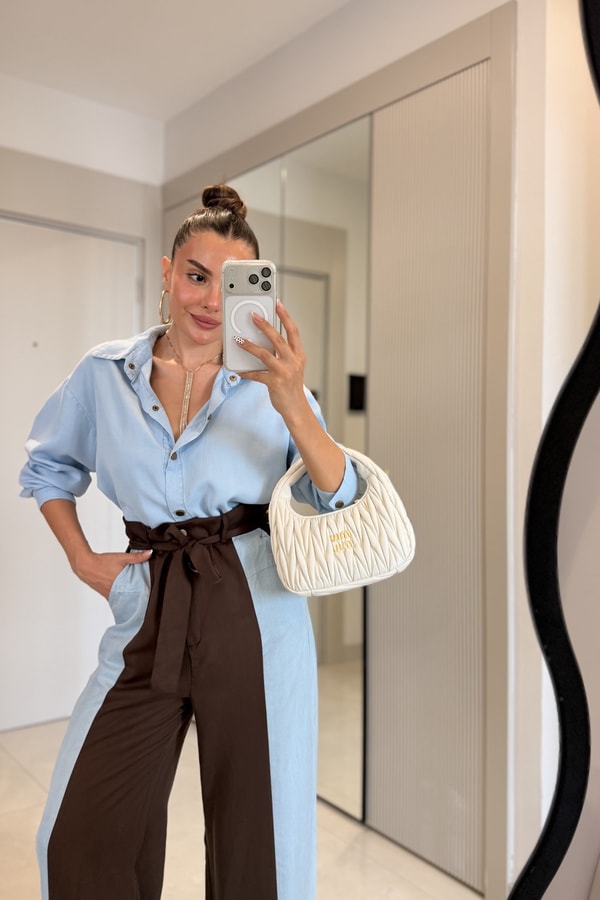Ventus Lightblue Garnili Tensel Denim Takım