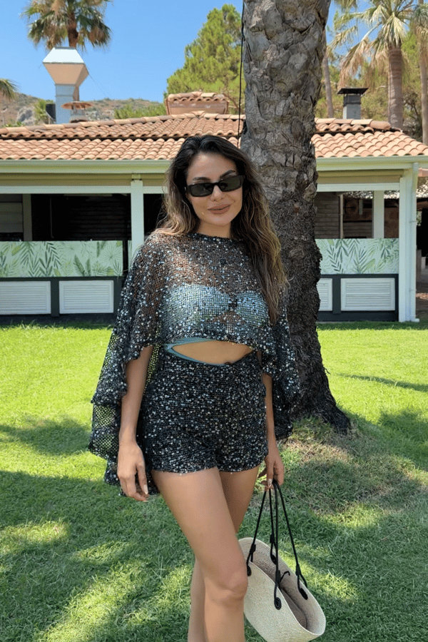 Victoria Pulpayet Beachwear Şortlu Takım