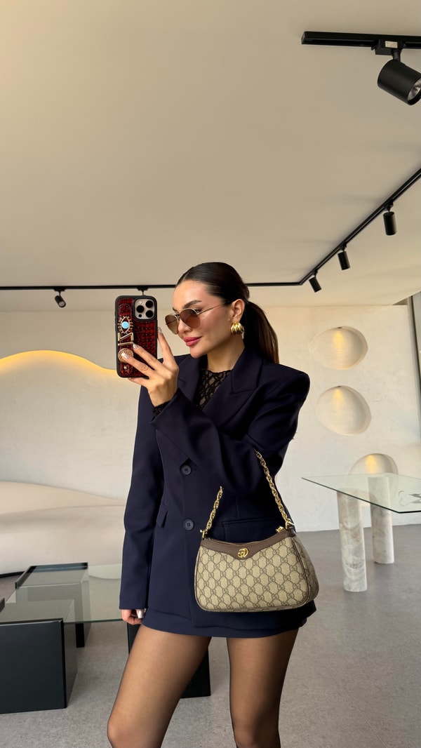 Viyanna Lacivert Etekli Premium Takım