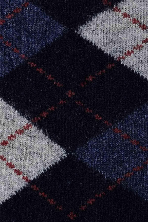 Aytuğ Erkek Kuzu Yünü (Lambswool) Tekli Soket Çorap Lacivert