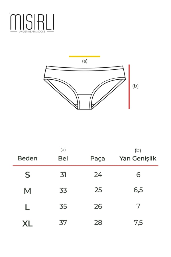 Kadın Mısırlı Modal Slip Külot Siyah