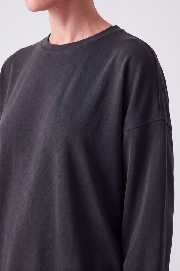Kadın Uzun Kol Sweatshirt Antrasit