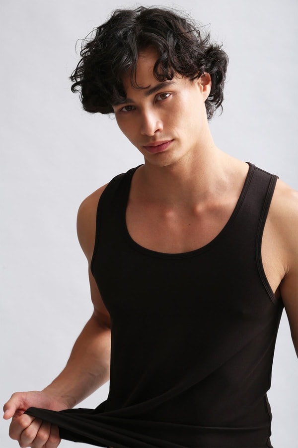 Mısırlı BAMBU HERCULES Slim Fit Basic Atlet Kahverengi
