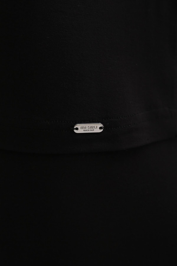 Mısırlı BAMBU ZEUS LUXURY Regular Fit Basic Atlet Siyah