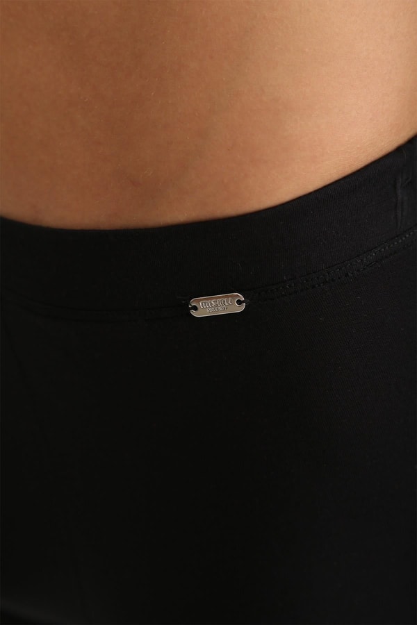 Mısırlı BAMBU ZEUS LUXURY Regular Fit Metal Armalı Long Boxer Siyah