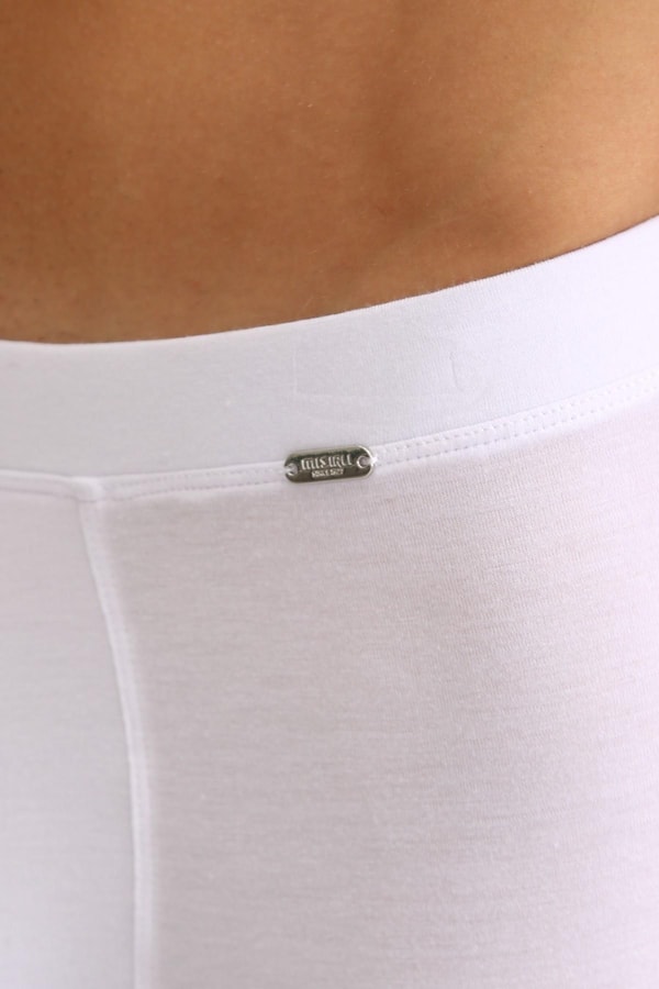 Mısırlı BAMBU ZEUS LUXURY Regular Fit Metal Armalı Long Boxer Beyaz