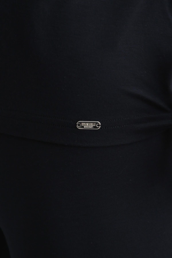 Mısırlı BAMBU ZEUS LUXURY Regular Fit V Yaka Fanila / T-Shirt Lacivert