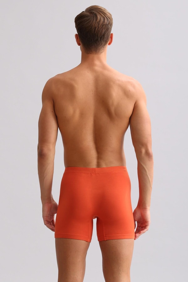 Mısırlı BAMBU ZEUS LUXURY Regular Fit Metal Armalı Long Boxer Pas Kırmızı