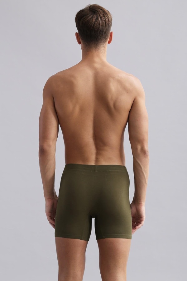 Mısırlı BAMBU ZEUS Regular Fit Long Boxer Koyu Haki