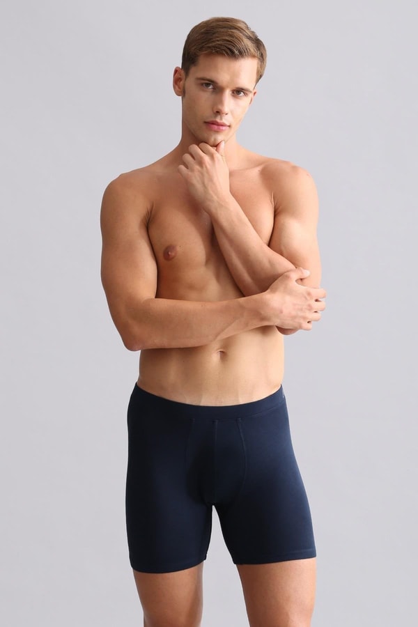 Mısırlı BAMBU ZEUS Regular Fit Long Boxer Lacivert