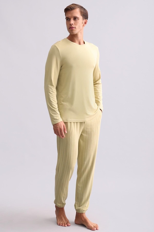 Mısırlı Erkek Bambu Sweatshirt Adaçayı Yeşili