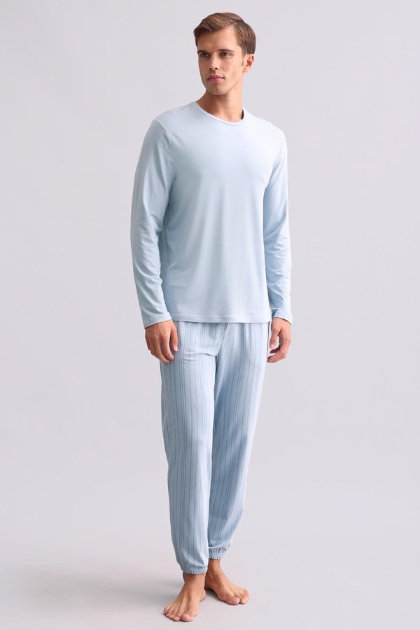 Mısırlı Erkek Bambu Sweatshirt Mavi