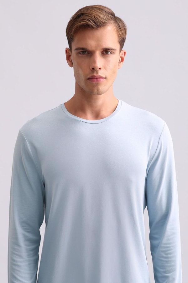 Mısırlı Erkek Bambu Sweatshirt Mavi