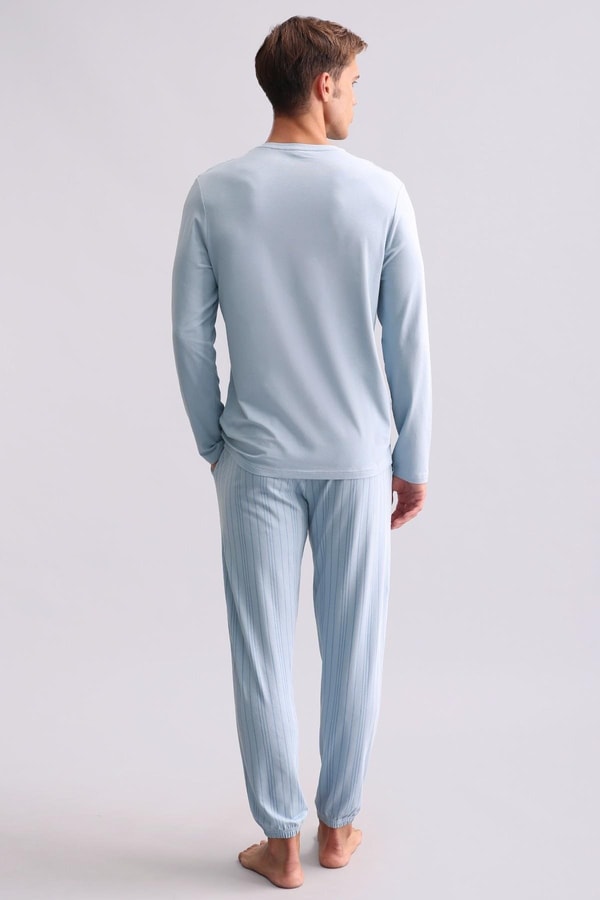 Mısırlı Erkek Bambu Sweatshirt Mavi