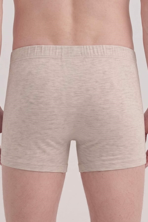 Mısırlı Erkek Gümüş Kısa Boxer Gri Melanj