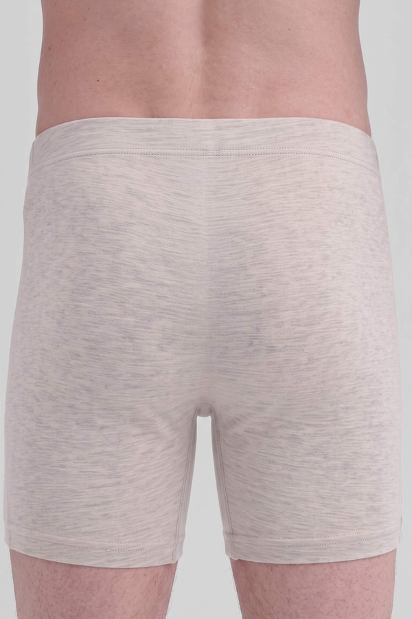Mısırlı Erkek Gümüş Uzun Boxer Gri Melanj