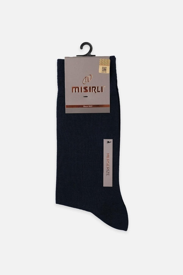 Mısırlı Erkek Merserize Tekli Yazlık Soket Çorap Koyu Lacivert