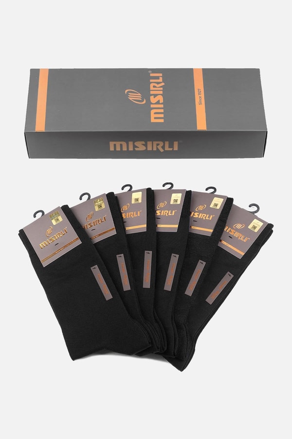 Mısırlı Erkek Modal Ergonomik 6 Çift Soket Çorap Siyah
