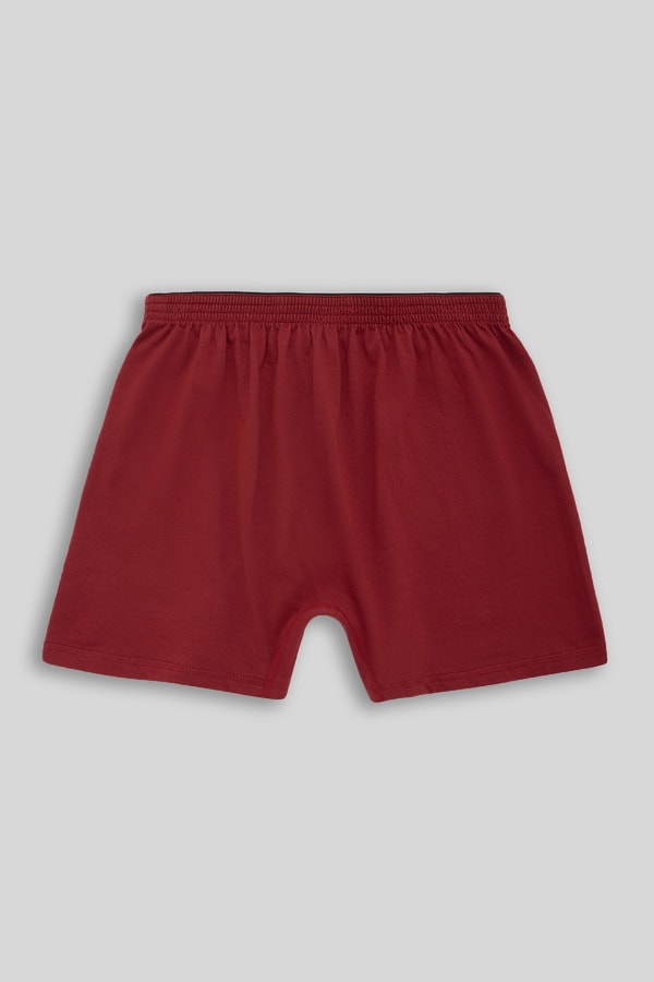 Mısırlı Erkek Pamuklu Ares Şort  Boxer Bordo