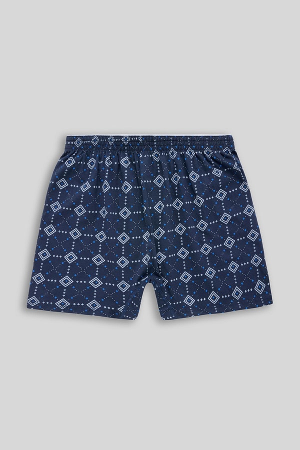 Mısırlı Erkek Pamuklu Artemis Desenli Şort Boxer Baklava Desenli