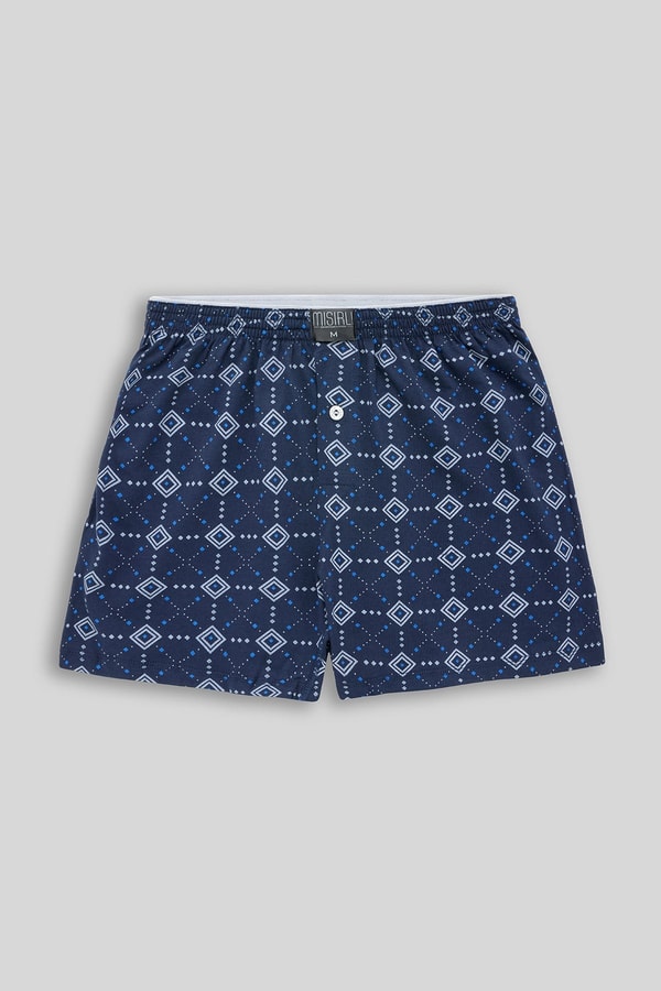 Mısırlı Erkek Pamuklu Artemis Desenli Şort Boxer Baklava Desenli