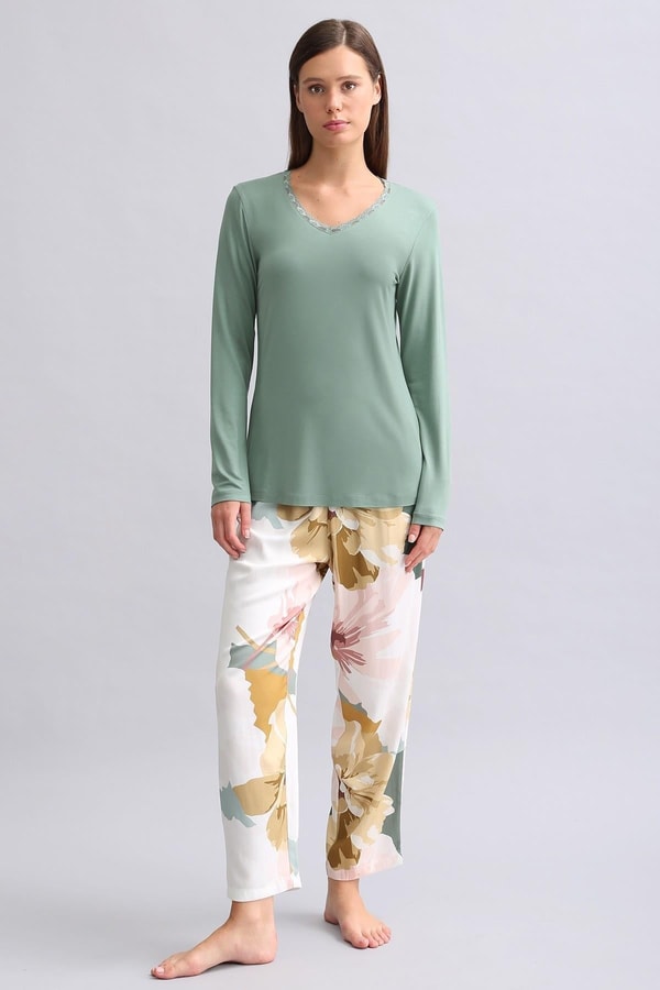 Mısırlı Kadın Bambu Pijama Altı Çok Renkli