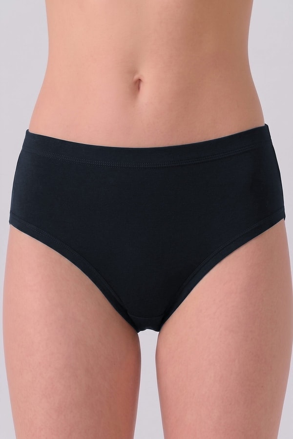 Mısırlı Kadın Gümüş Brief Slip Lacivert