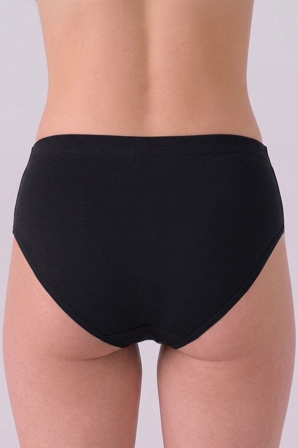 Mısırlı Kadın Gümüş Brief Slip Siyah