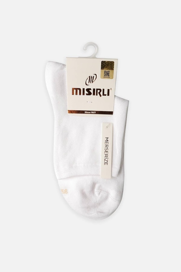 Mısırlı Kadın Merserize Tekli Soket Çorap Ekru