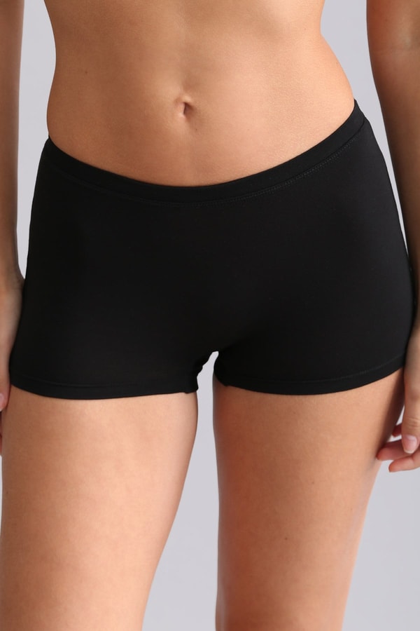 Mısırlı Modal by TENCEL ANNA Boxer Külot Siyah-Ten-Ekru