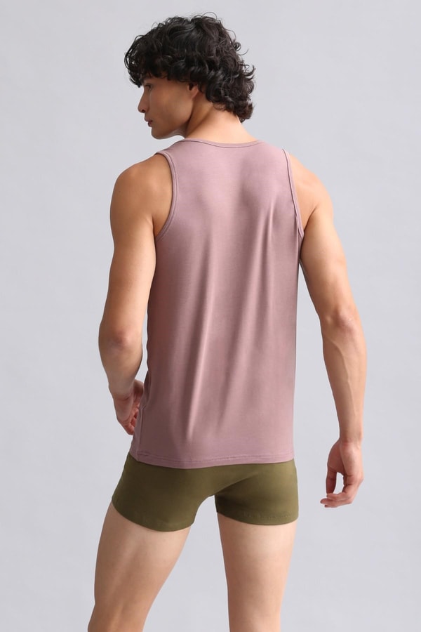 Mısırlı Modal by TENCEL HERCULES Slim Fit Basic Atlet Lavender