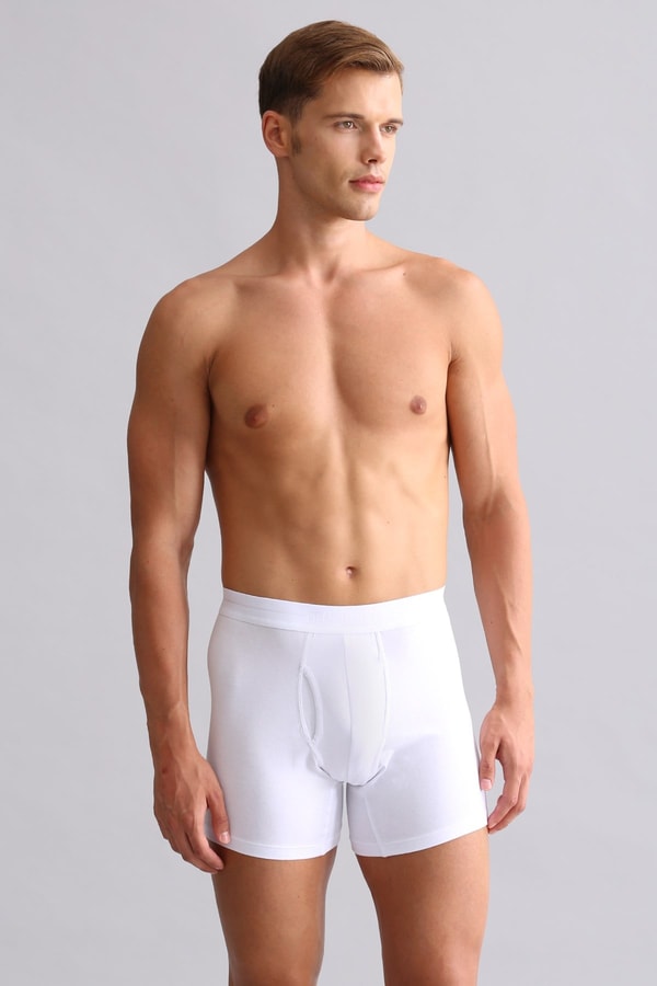 Mısırlı Modal by TENCEL SPARTACUS PLUS PERFORMANCE Long Boxer Beyaz