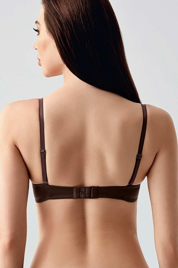 Mısırlı New Bra Desteksiz Basic Sütyen Kahverengi