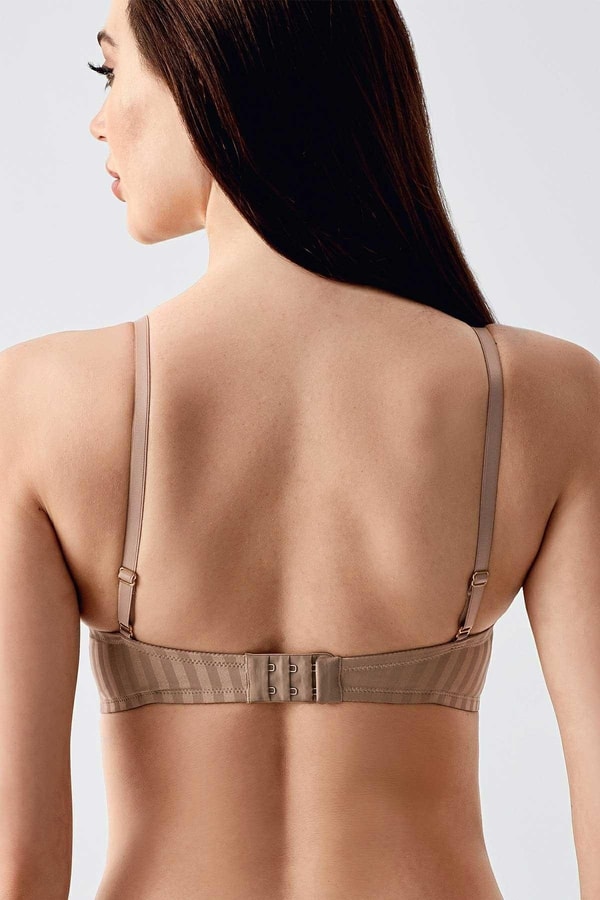 Mısırlı New Bra Push Up Desenli Sütyen CAPPUCINO